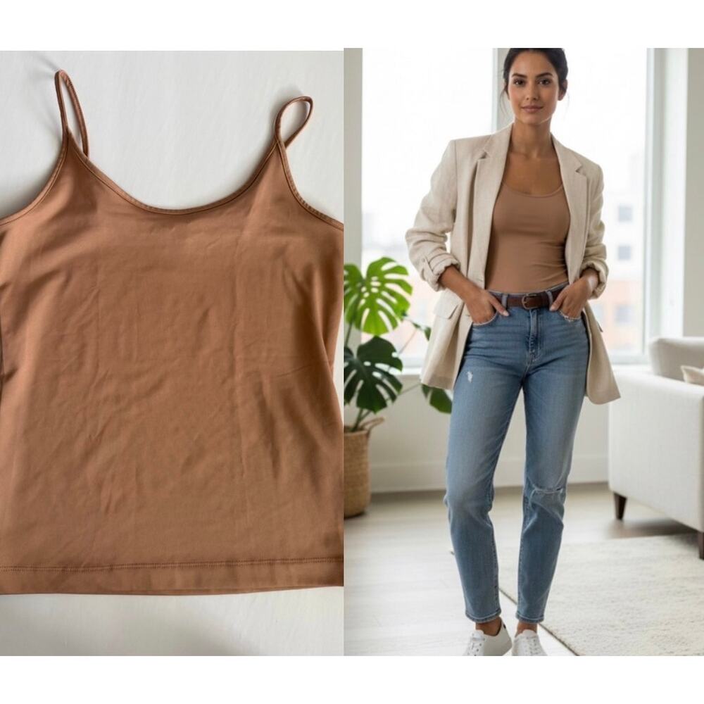 Banana Republic Essential Layering Camisole Tan Brown Petite S
